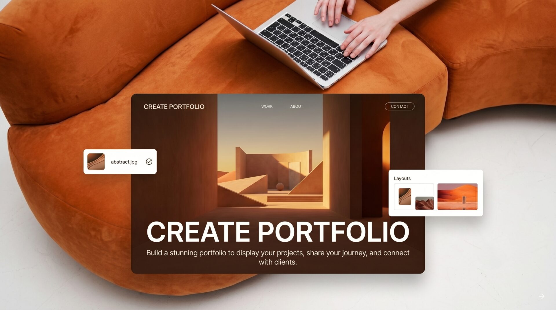 Curate your work — modern responsive website design by Chocolate Umbrella Berlin