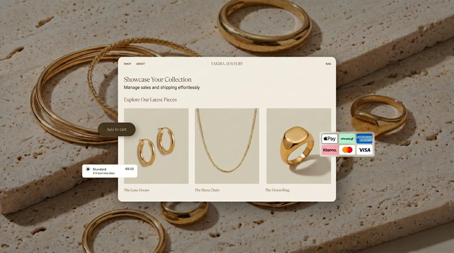 Sell with elegance — modern responsive website design by Chocolate Umbrella Berlin